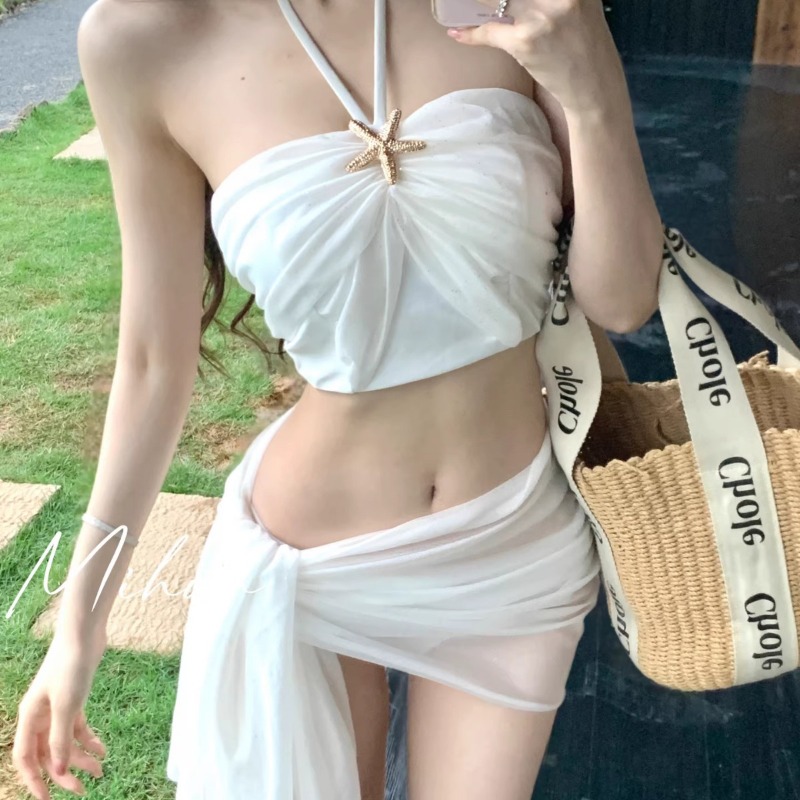 A Bathing Ape Camo - Women Three Piece Camisole Bikini Set