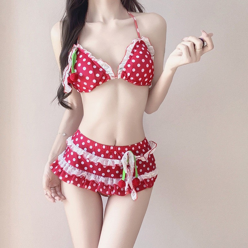 Women's 3-piece Bikini Red Pol - A Bathing Ape Camo recension och pris
