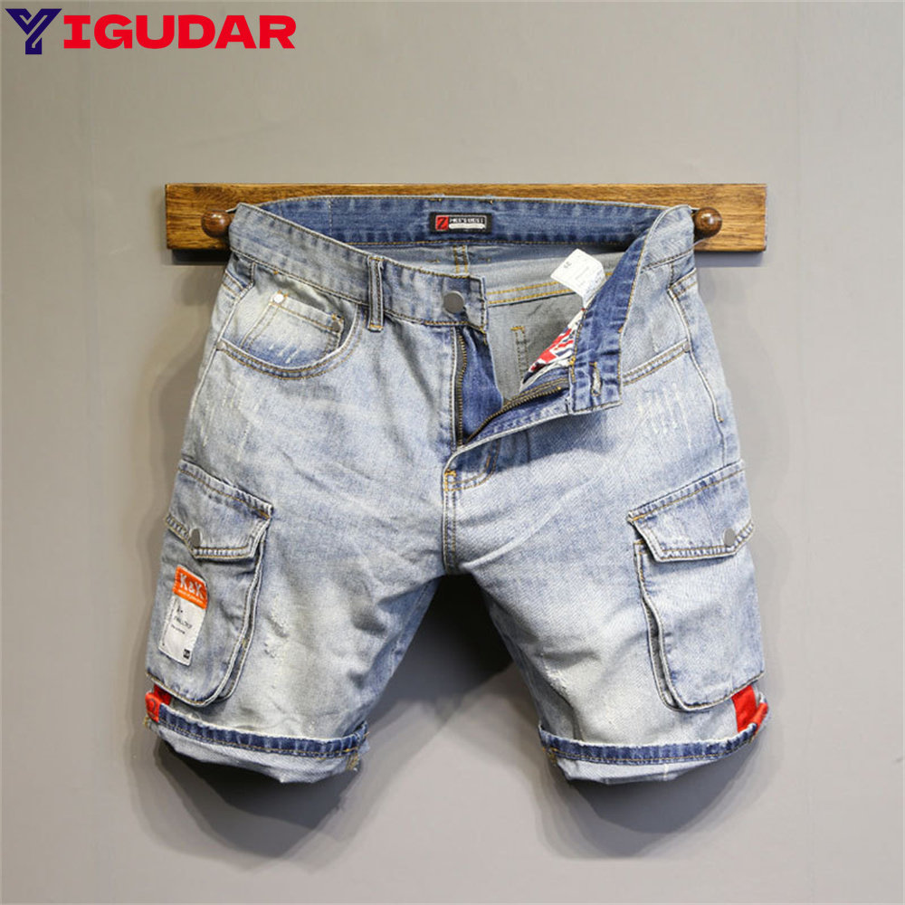 Fashion Brand Men Jeans Shorts - Streetwear Brand Jeans recension och pris