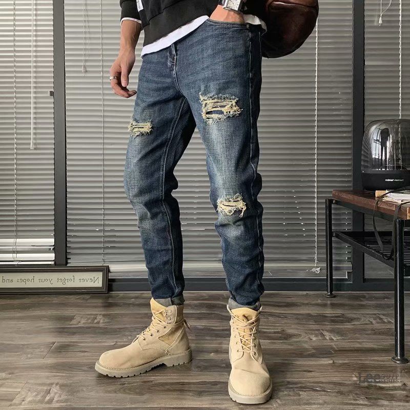 Ripped Jeans Men's Autumn New  - Streetwear Brand Jeans recension och pris