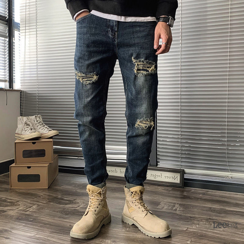 Ripped Jeans Men's Autumn New  - Streetwear Brand Jeans recension och pris